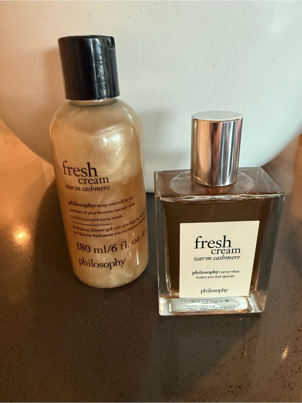 Philosophy Fresh Cream shower gel body wash & warm Cashmere Eau de Parfum